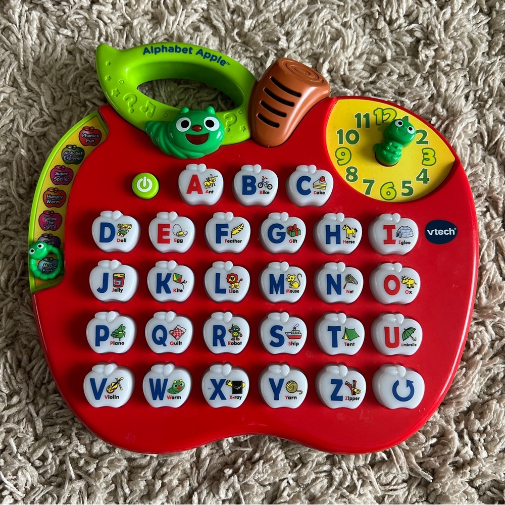 VTech Alphabet Apple ABC Learning Toy Preschool Toy Teaching Home School Letters